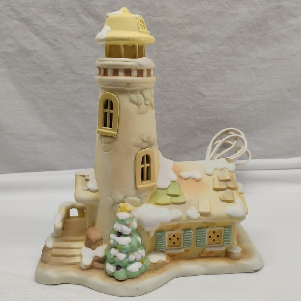 1994 Helen Steiner Rice Windows of Gold Inspiration Point Lighthouse Light
